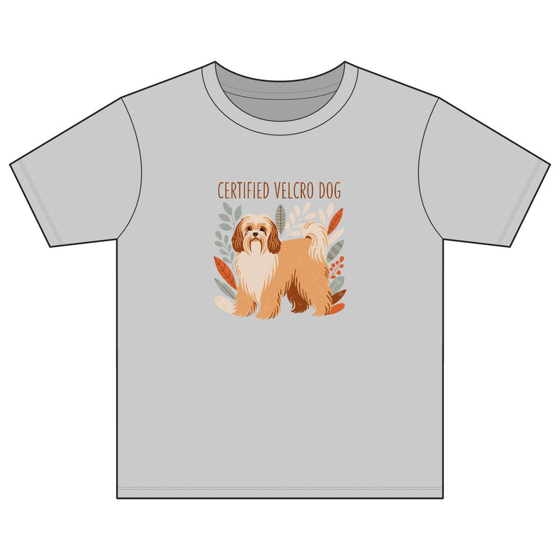 Sport Grey — Front | Havanese 'Certified Velcro Dog' Youth Tee