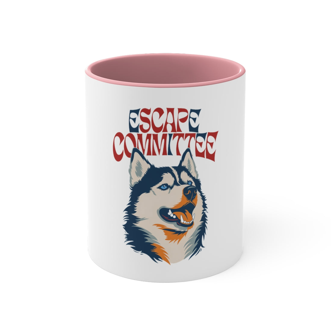 Pink — Front | Husky Escape Committee Accent Mug