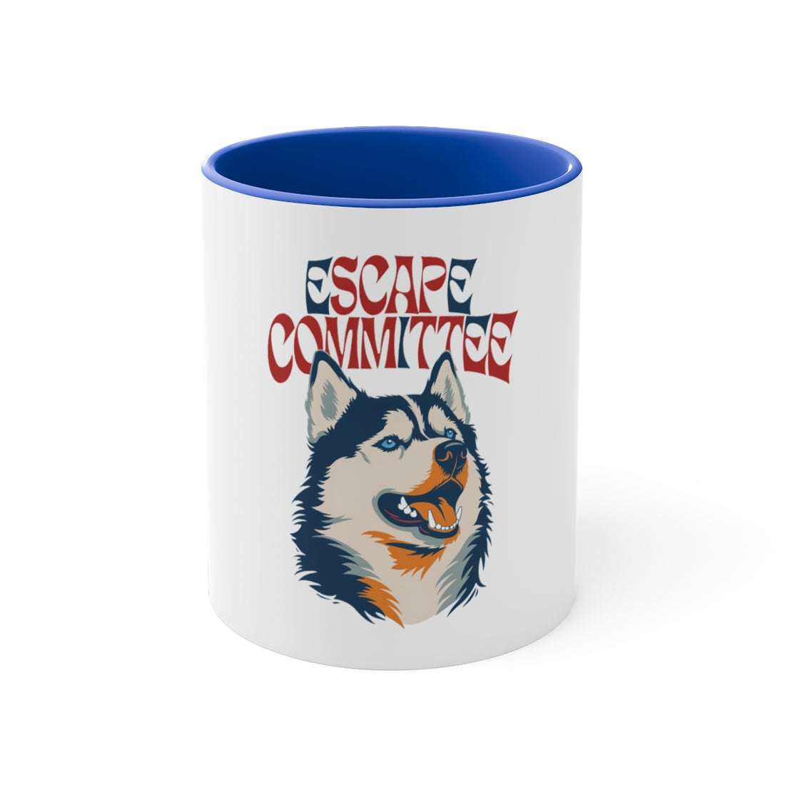 Blue — Front | Husky Escape Committee Accent Mug