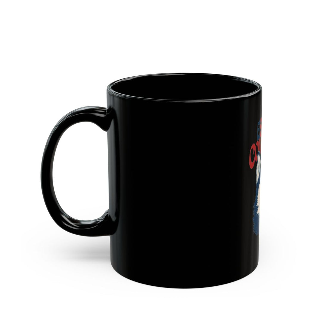 11oz — Left side | Husky Escape Committee Black Mug