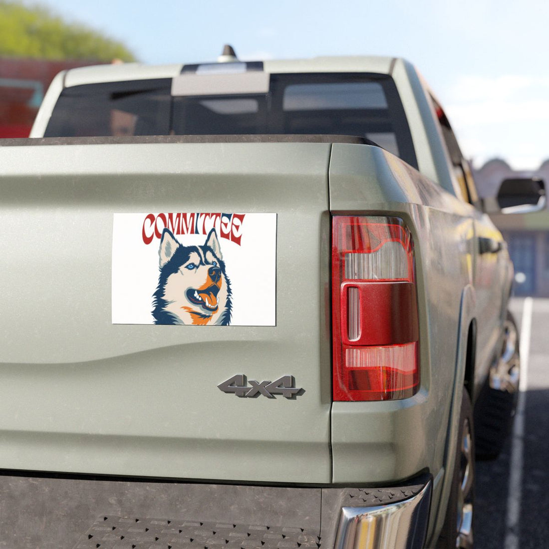 7.5'' × 4.5'' — Lifestyle | Husky Escape Committee Car Magnet