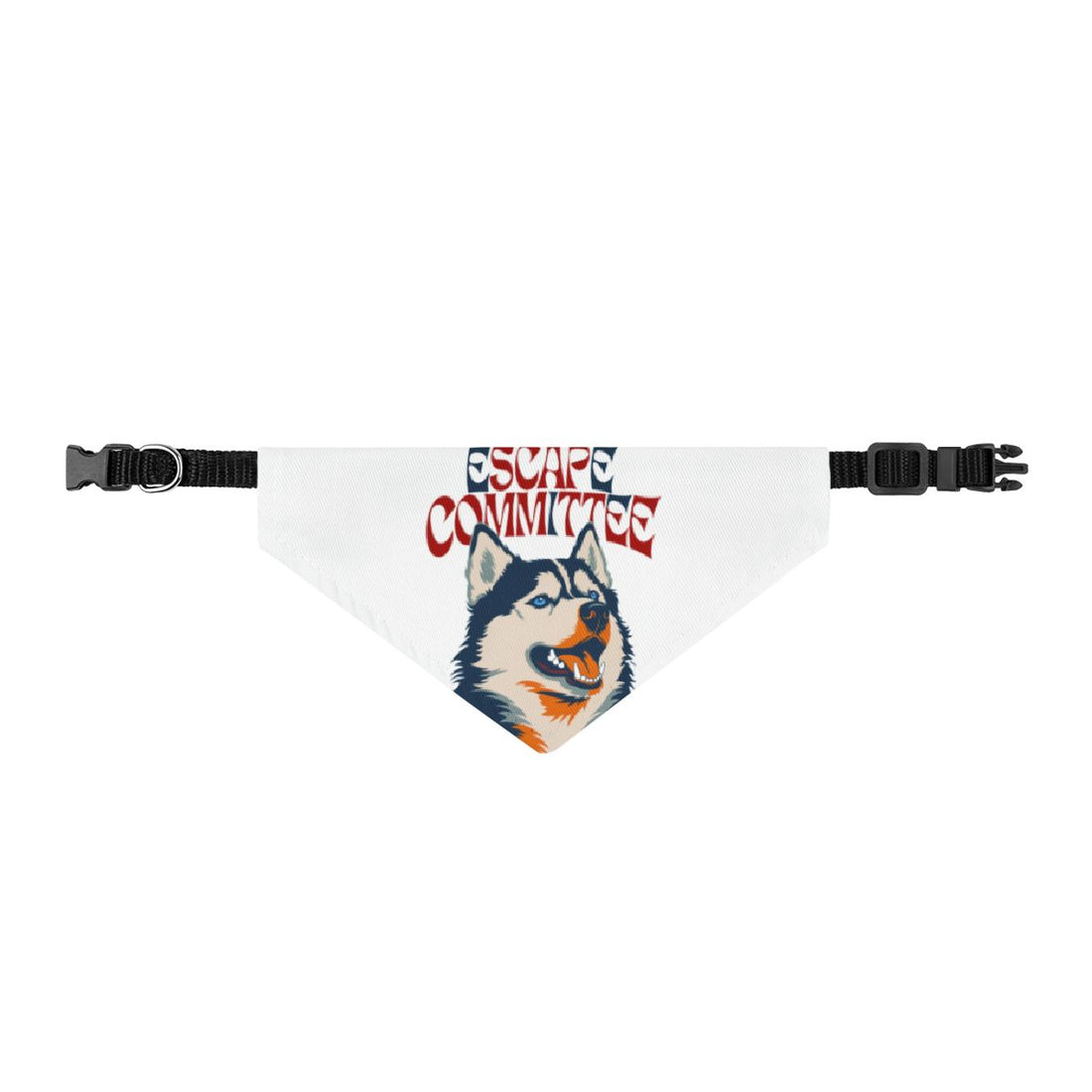 S — Front | Husky Escape Committee Clip-On Bandana