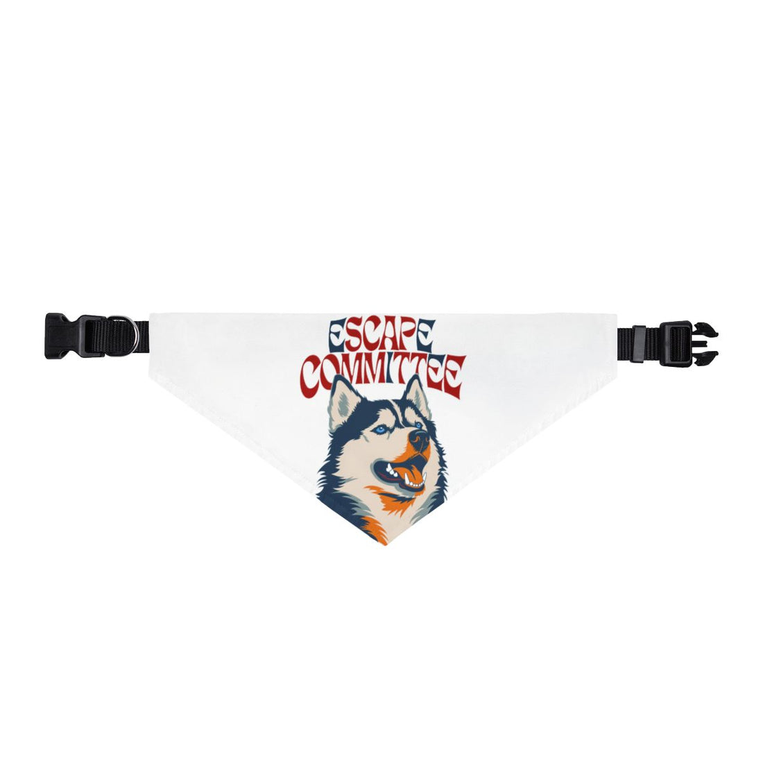XL — Front | Husky Escape Committee Clip-On Bandana