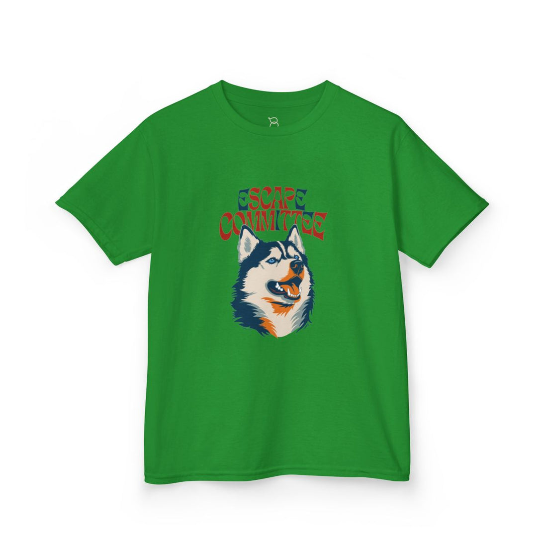 Irish Green — Front | Husky Escape Committee Kids Tee