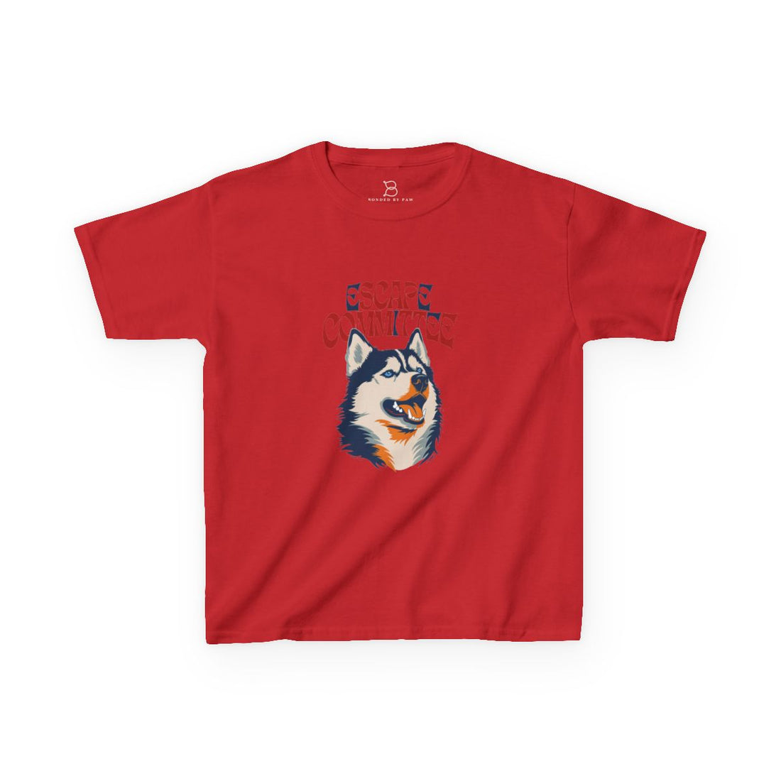 Red — Front | Husky Escape Committee Kids Tee