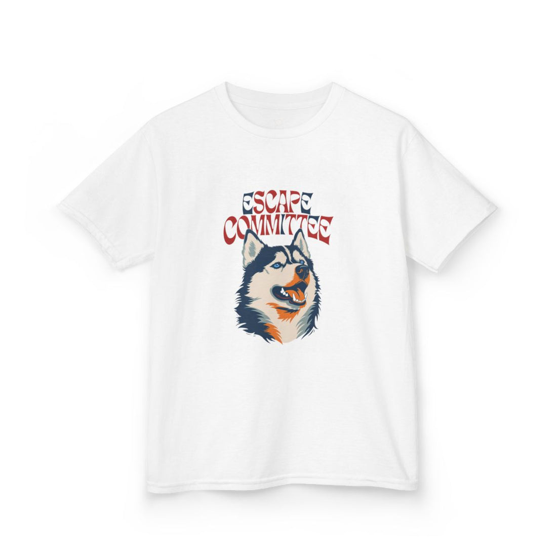 White — Front | Husky Escape Committee Kids Tee