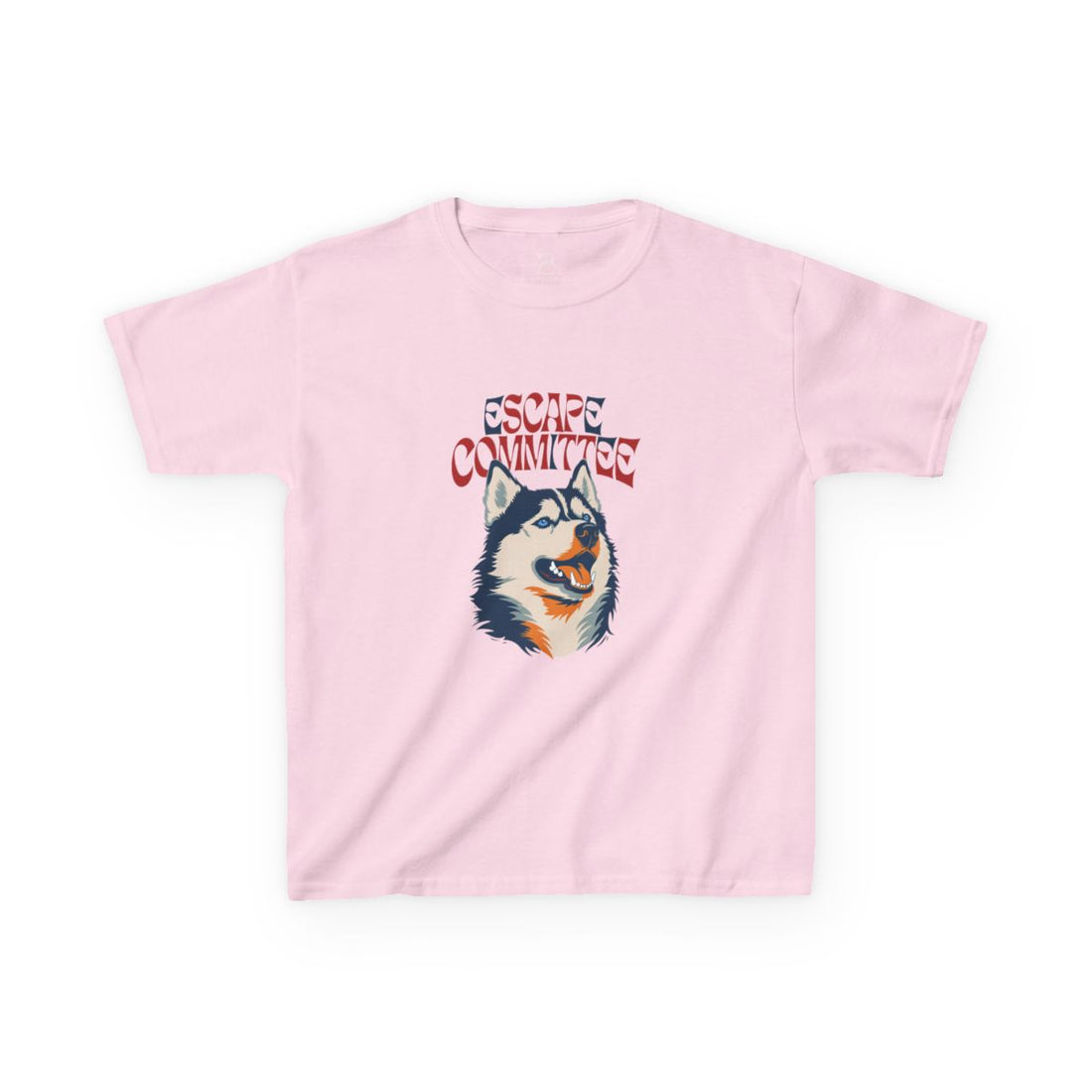Light Pink — Front | Husky Escape Committee Kids Tee