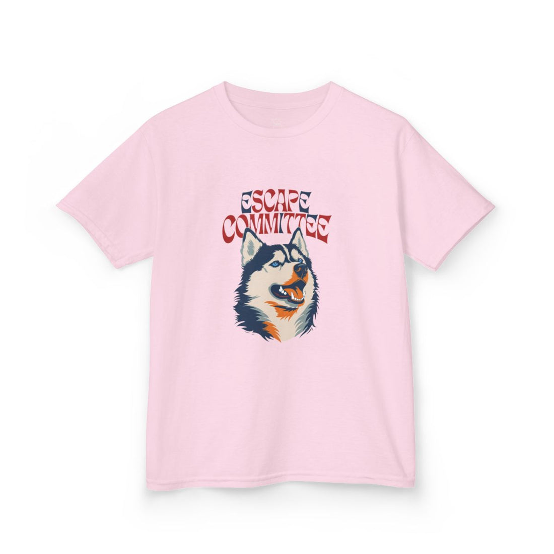 Light Pink — Front | Husky Escape Committee Kids Tee