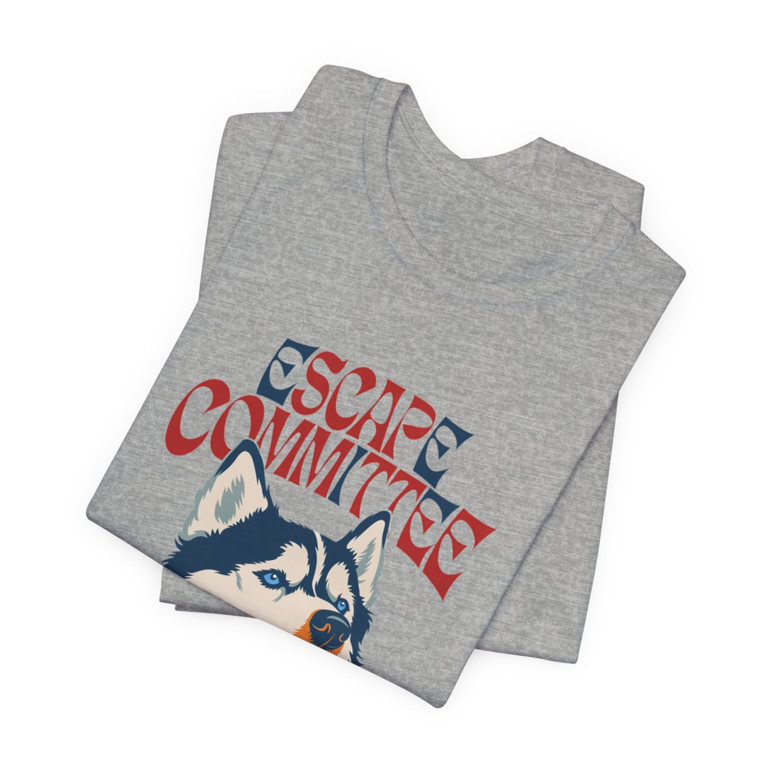 Athletic Heather — Folded | Husky Escape Committee Men's Tee