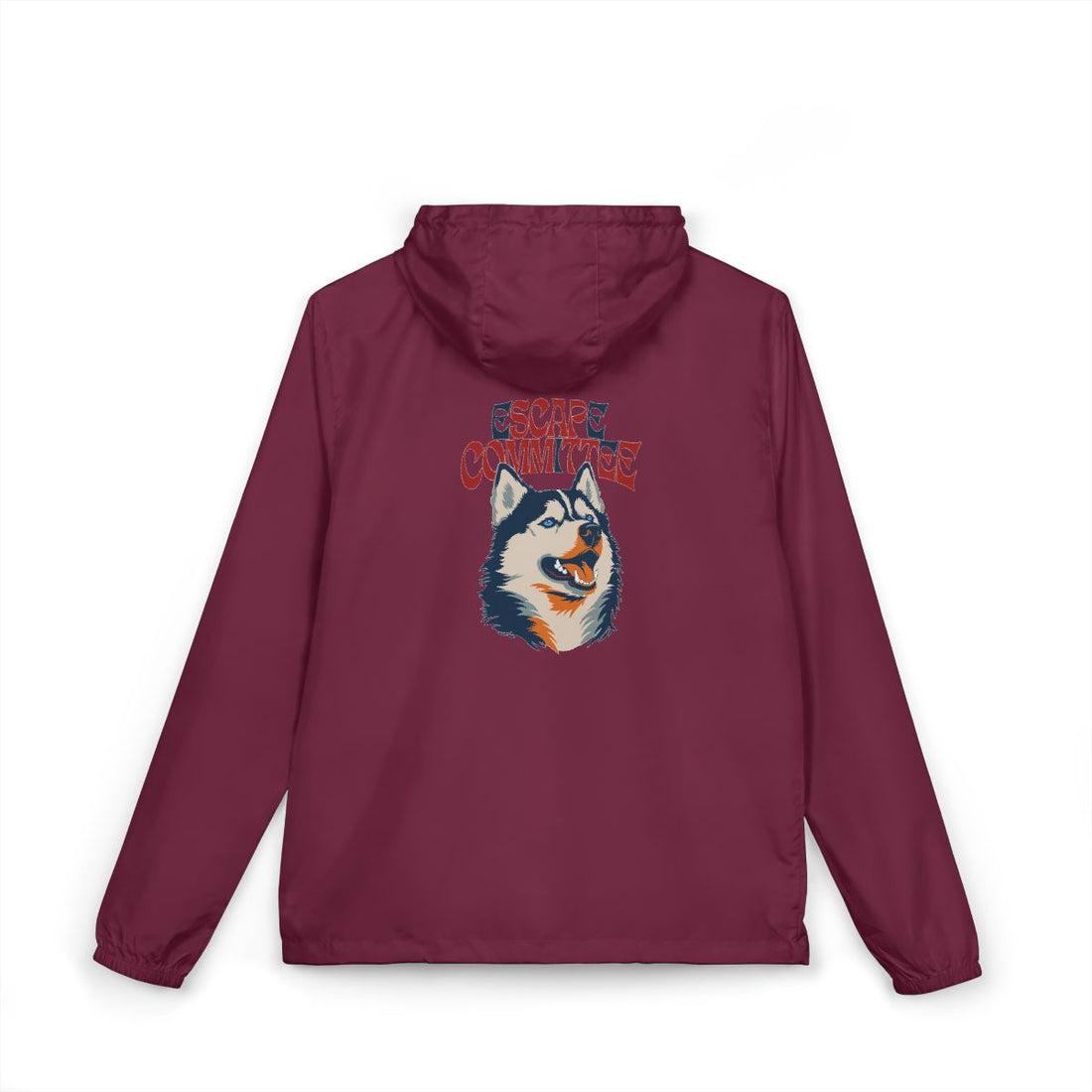 Maroon — Back | Husky Escape Committee Windbreaker