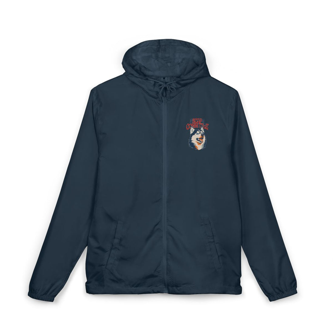 Classic Navy — Front | Husky Escape Committee Windbreaker