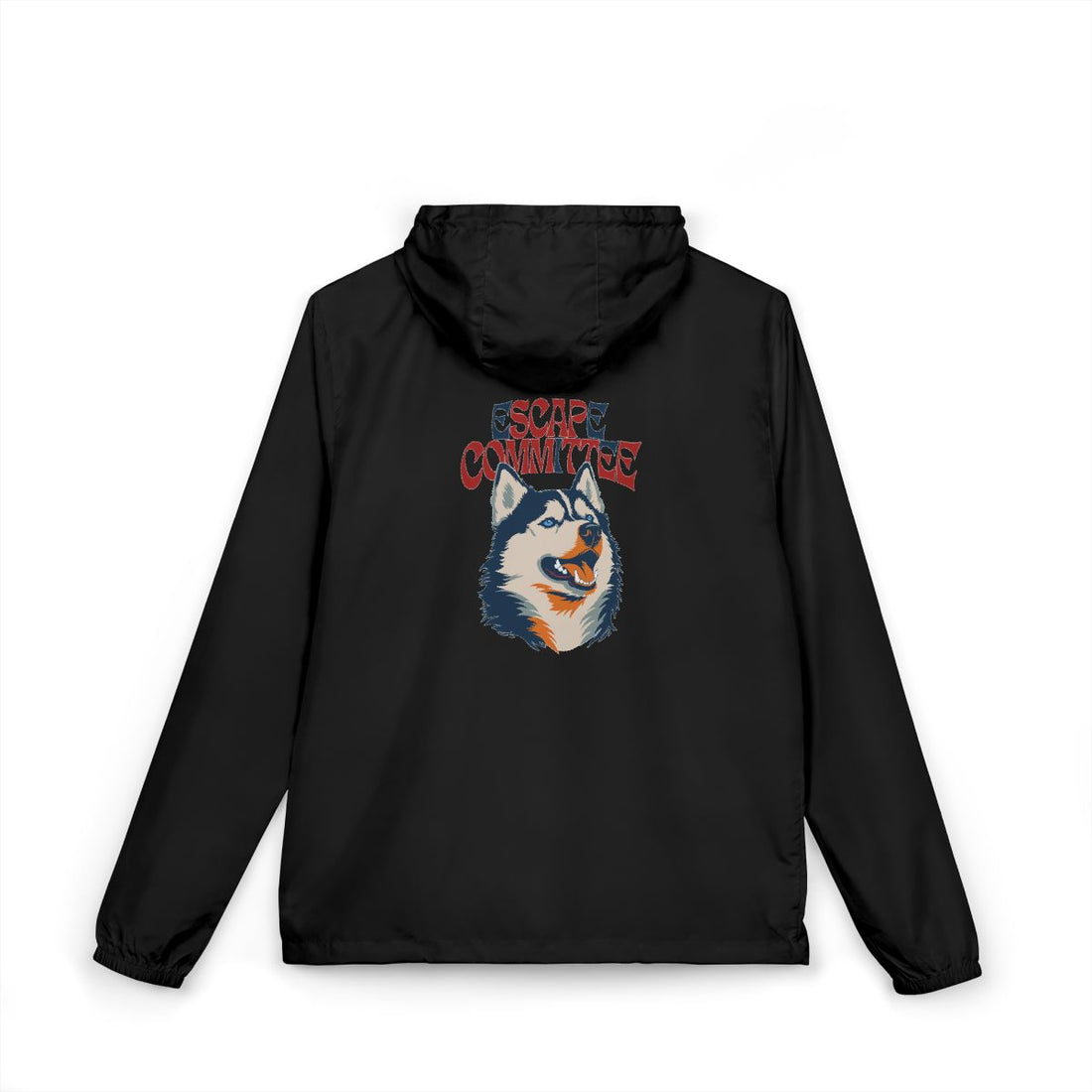 Black — Back | Husky Escape Committee Windbreaker