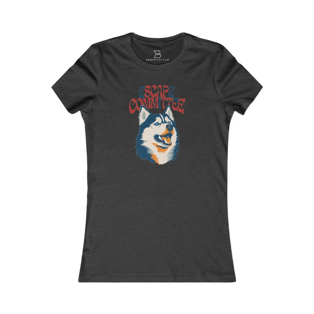 Dark Grey Heather — Front | Husky Escape Committee Women's Tee