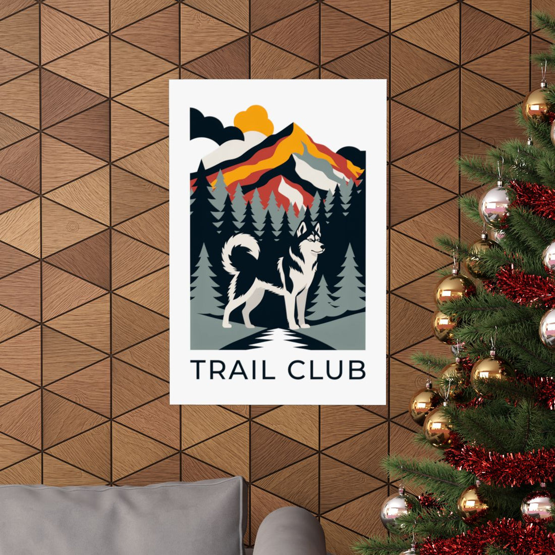20″ x 30″ — Lifestyle | Husky Trail Club Wall Art Poster