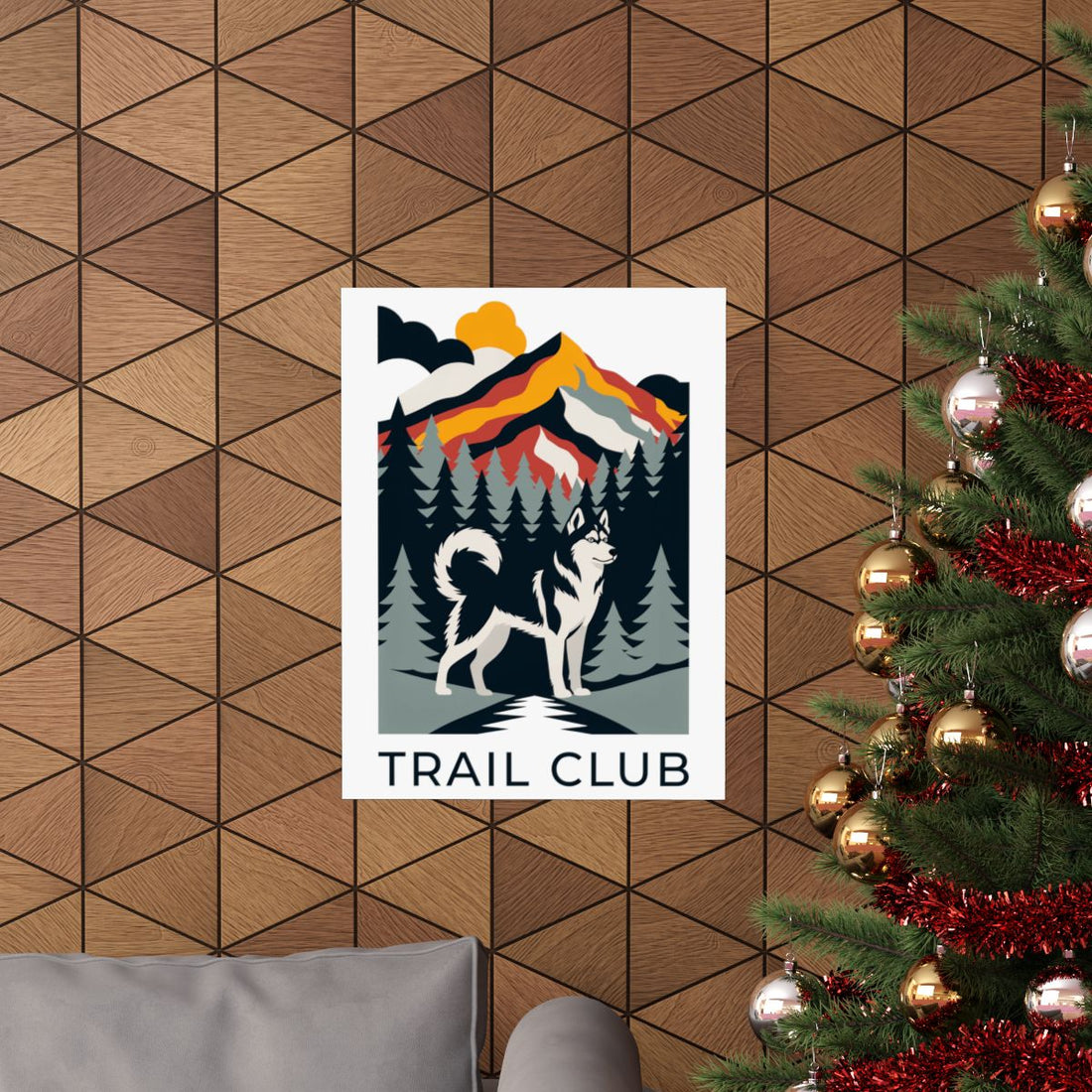 18″ x 24″ — Lifestyle | Husky Trail Club Wall Art Poster