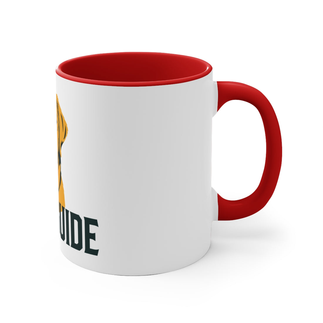 Red — Right side | Labrador Retriever Field Guide Accent Mug
