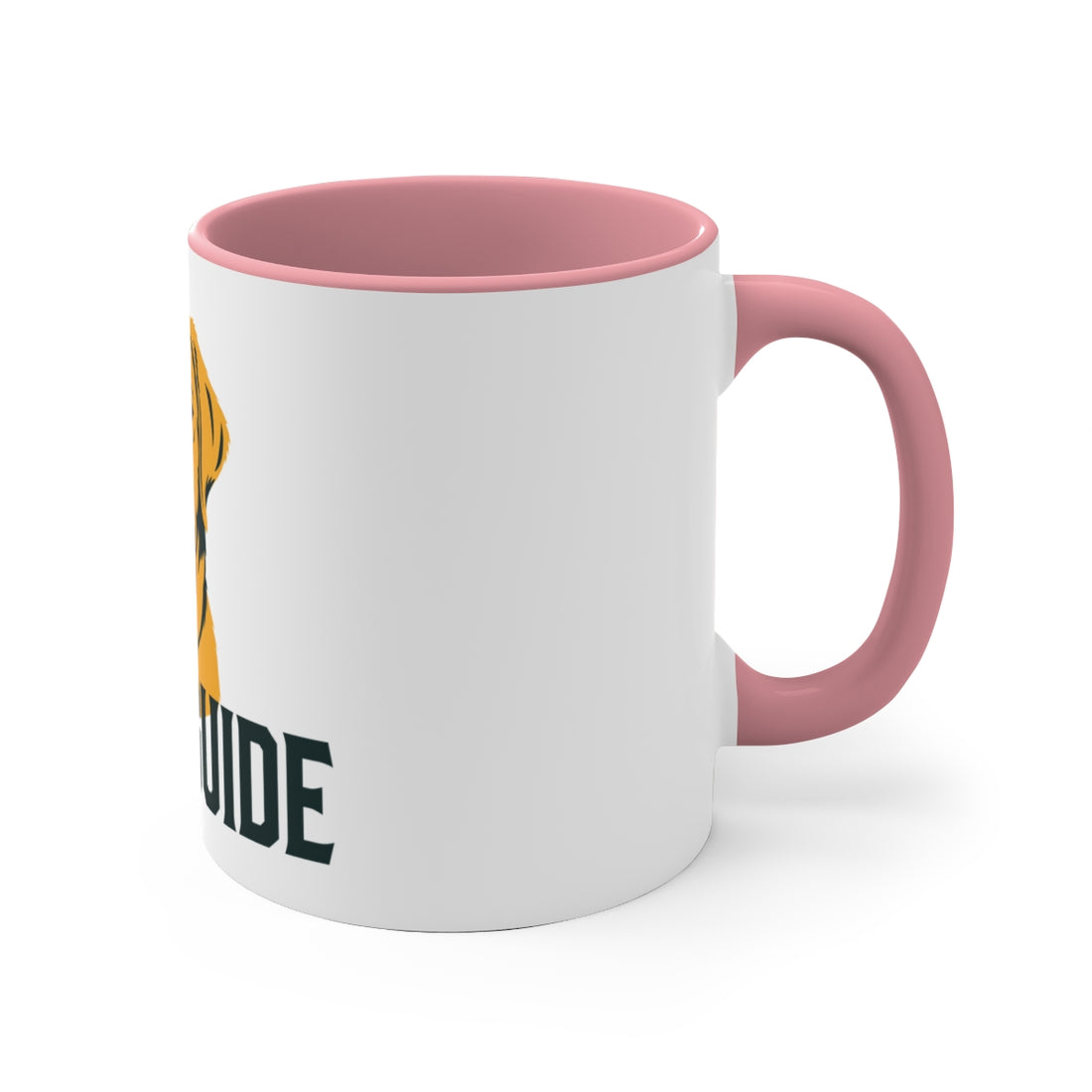 Pink — Right side | Labrador Retriever Field Guide Accent Mug