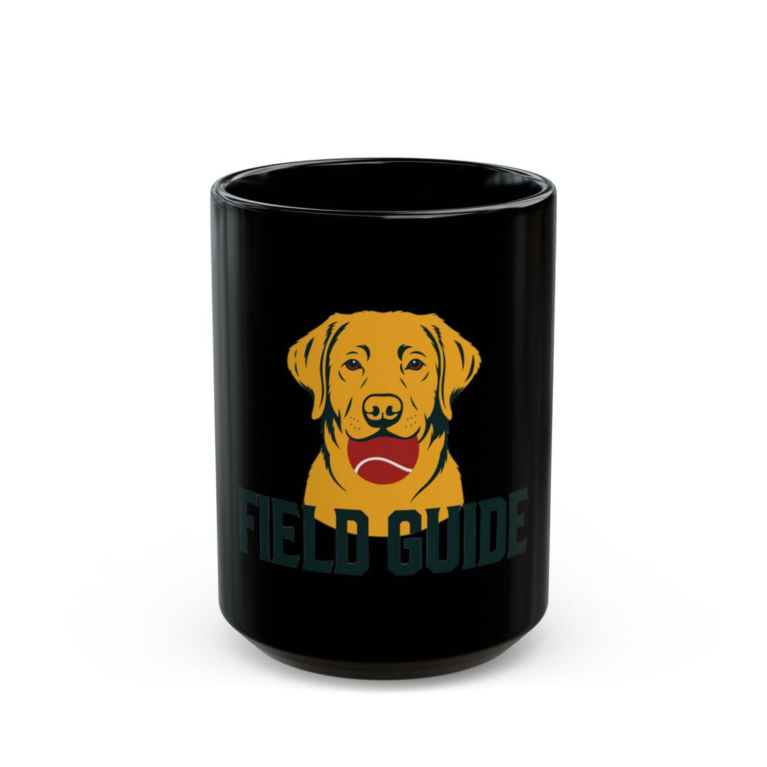 15oz — Front | Labrador Retriever Field Guide — Black Mug