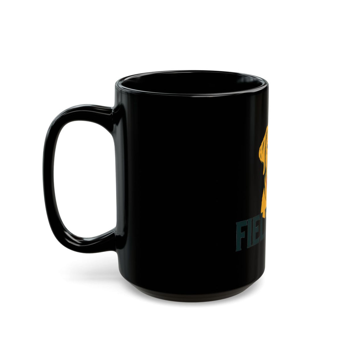 15oz — Left side | Labrador Retriever Field Guide — Black Mug