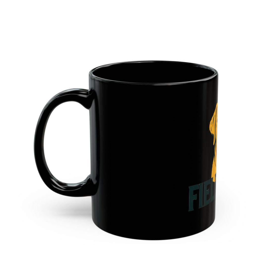 11oz — Left side | Labrador Retriever Field Guide — Black Mug