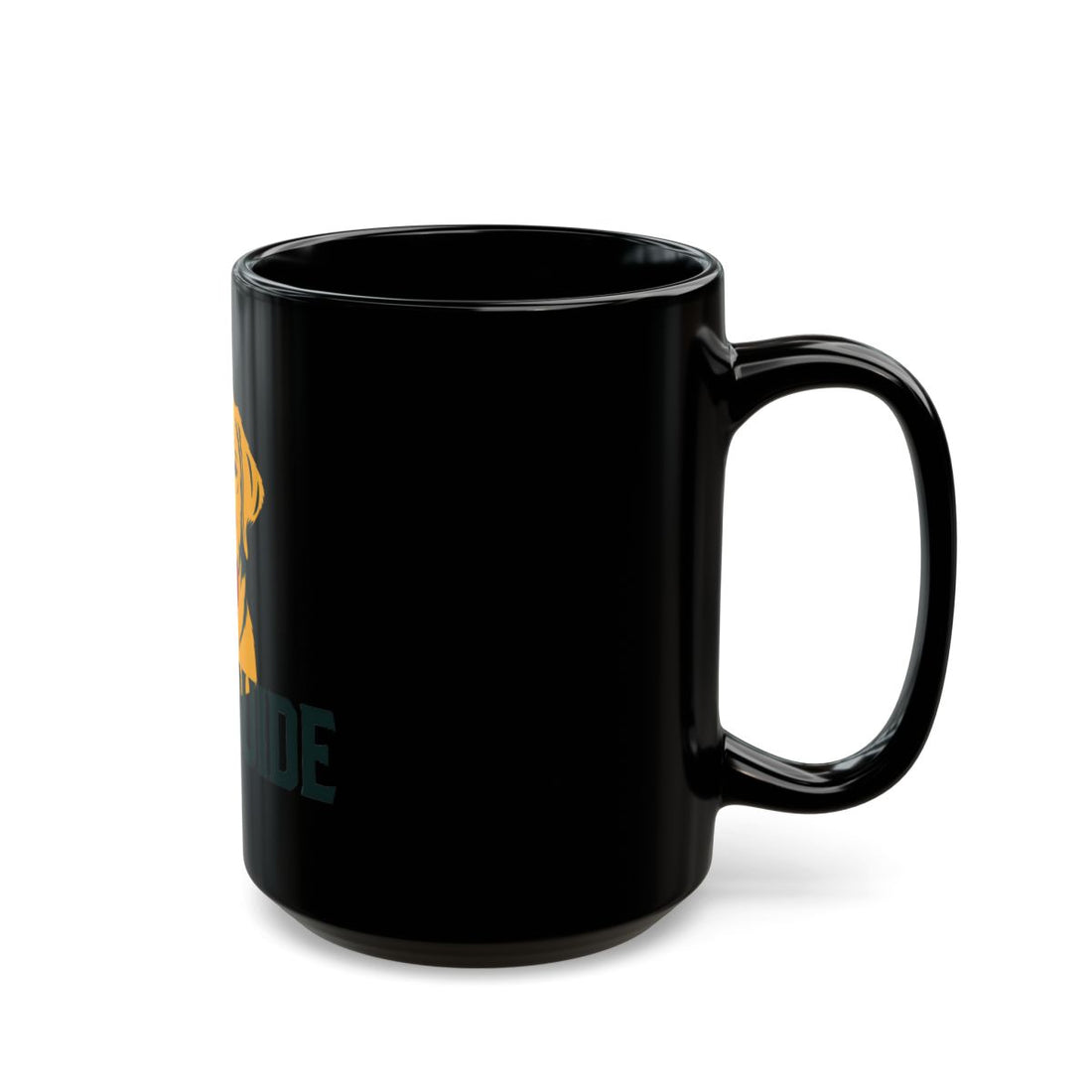 15oz — Right side | Labrador Retriever Field Guide — Black Mug
