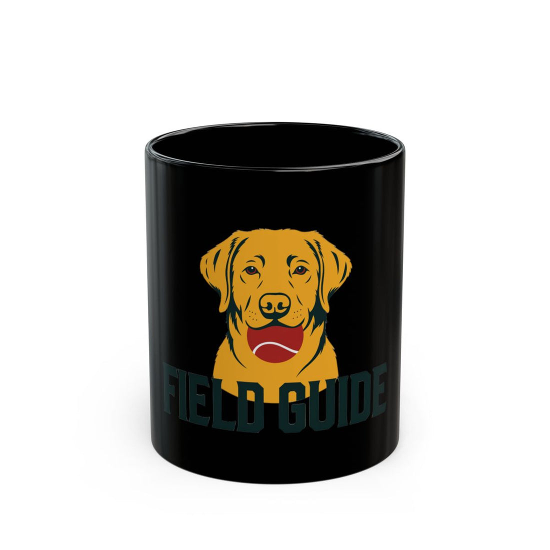 11oz — Front | Labrador Retriever Field Guide — Black Mug