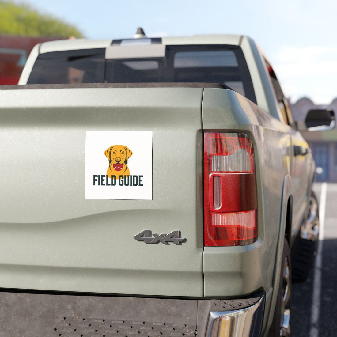 5'' × 5'' — Lifestyle | Labrador Retriever Field Guide Car Magnet