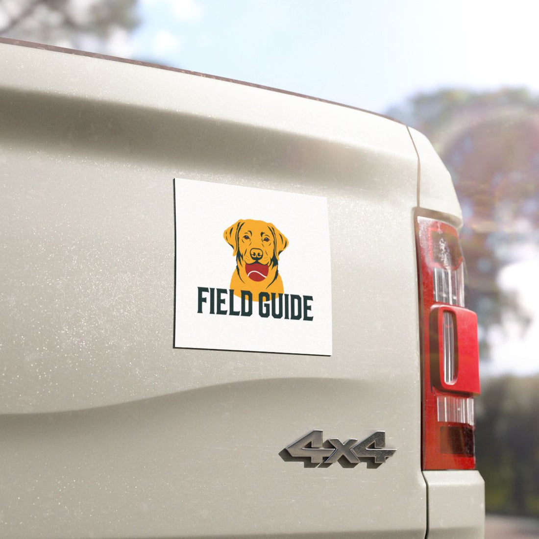 5'' × 5'' — Detail | Labrador Retriever Field Guide Car Magnet