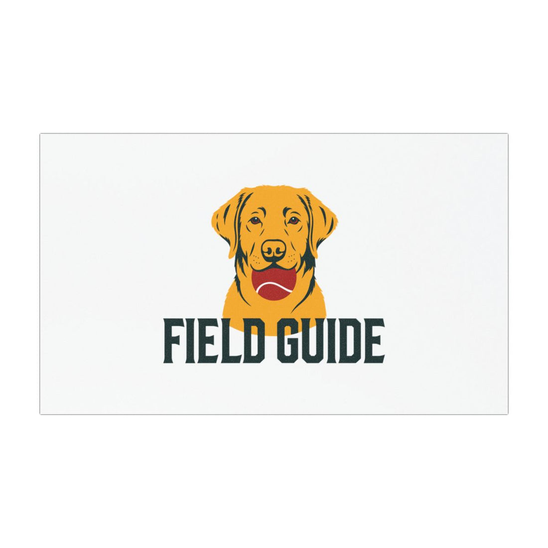 7.5'' × 4.5'' — Front | Labrador Retriever Field Guide Car Magnet