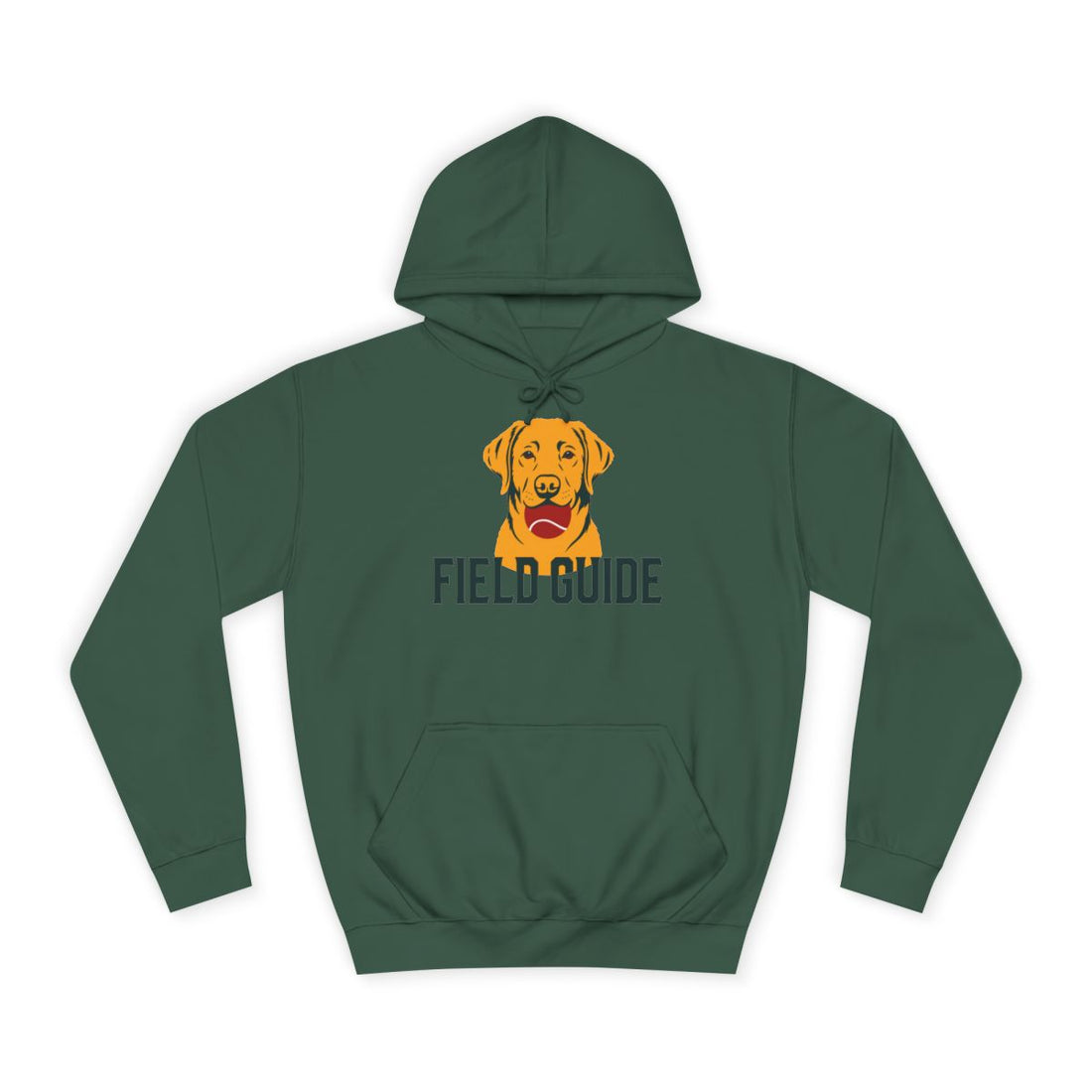 Bottle Green — Front | Labrador Retriever Field Guide Hoodie