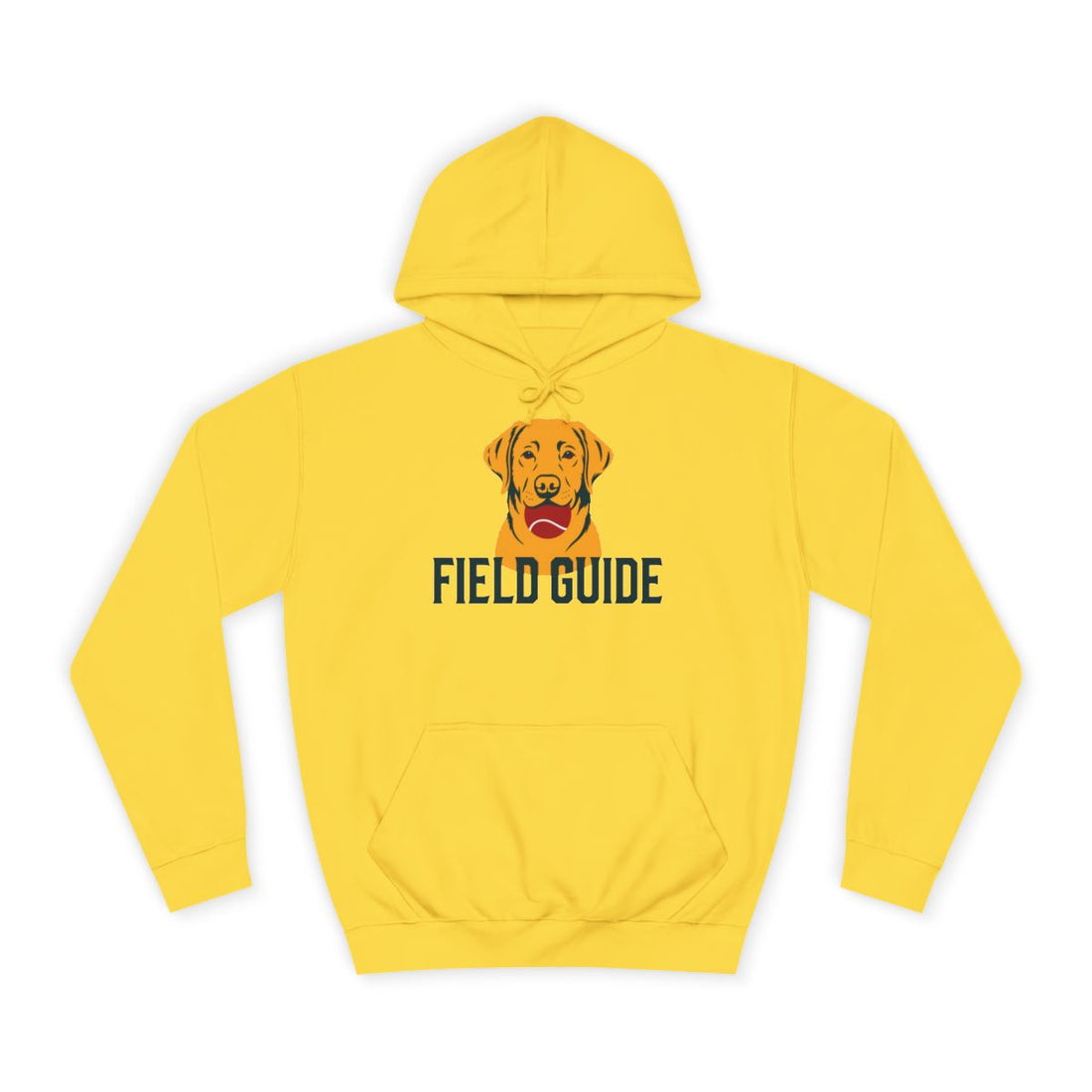 Sun Yellow — Front | Labrador Retriever Field Guide Hoodie