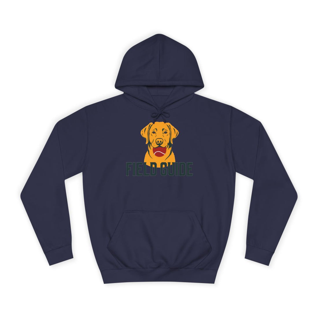Oxford Navy — Front | Labrador Retriever Field Guide Hoodie