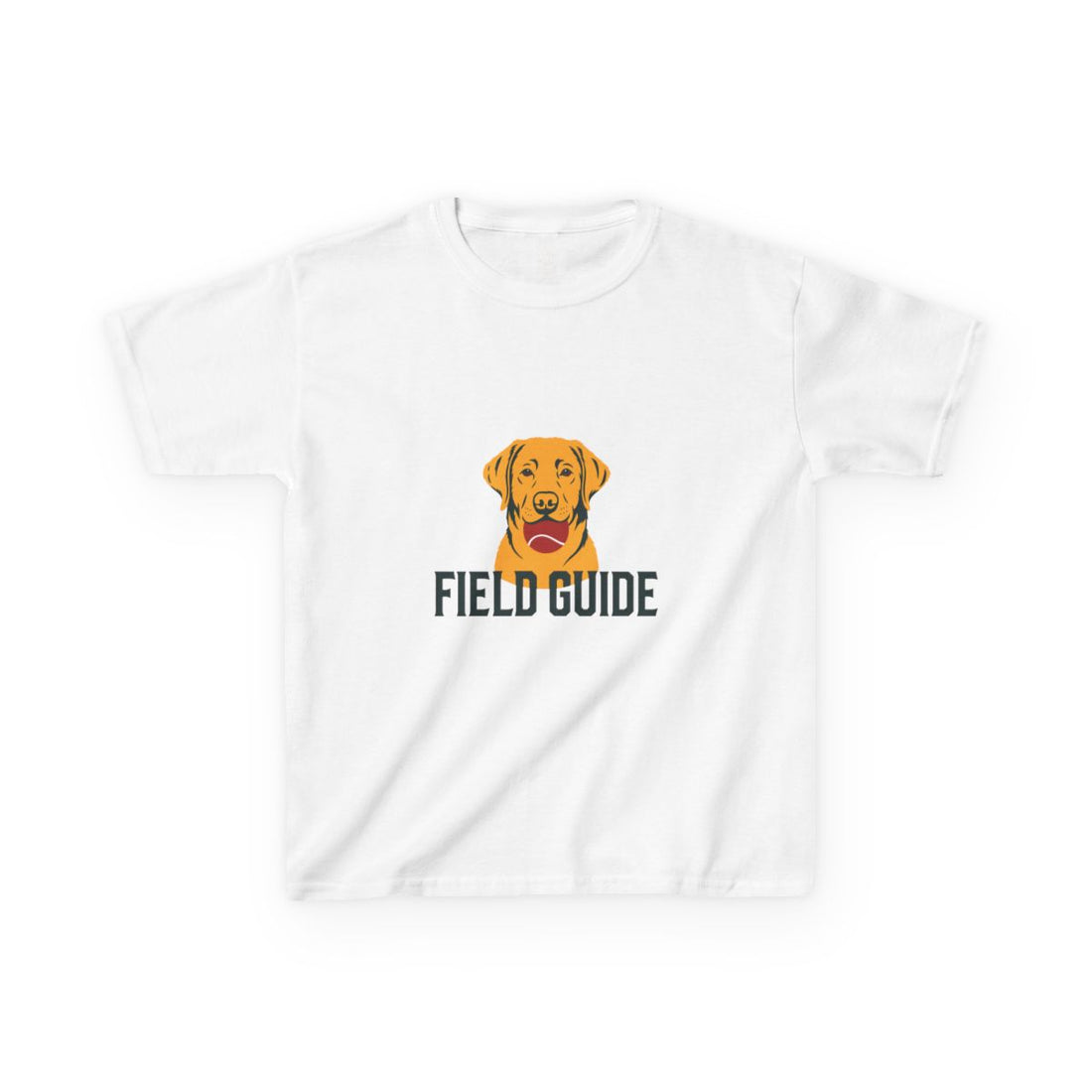 White — Front | Labrador Retriever Field Guide Kids Tee
