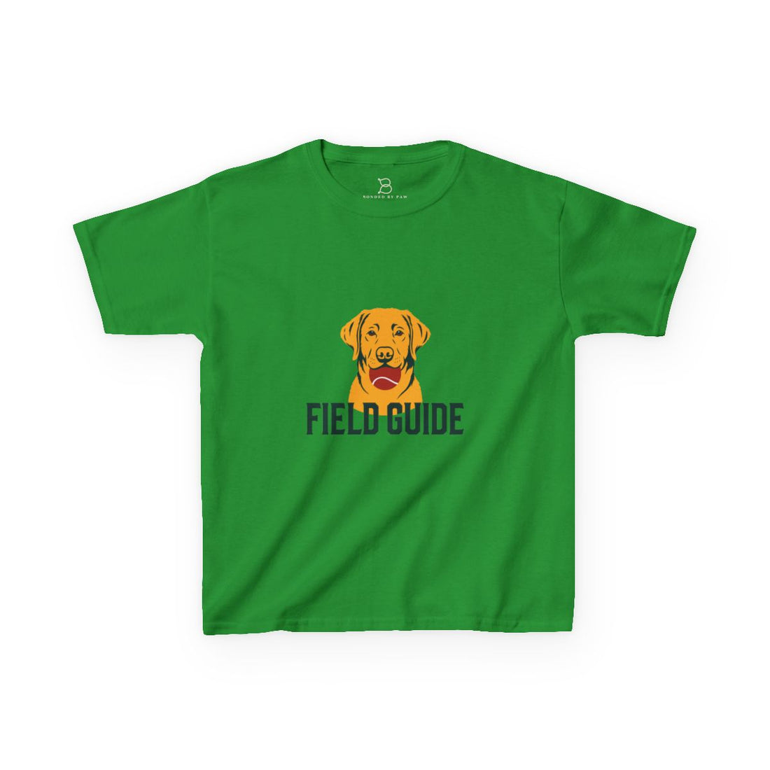 Irish Green — Front | Labrador Retriever Field Guide Kids Tee