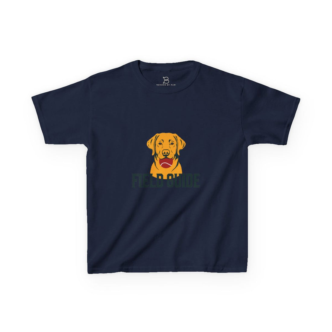 Navy — Front | Labrador Retriever Field Guide Kids Tee
