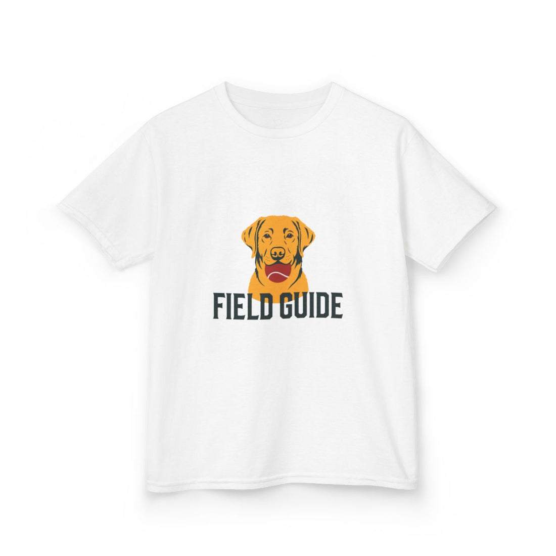 White — Front | Labrador Retriever Field Guide Kids Tee