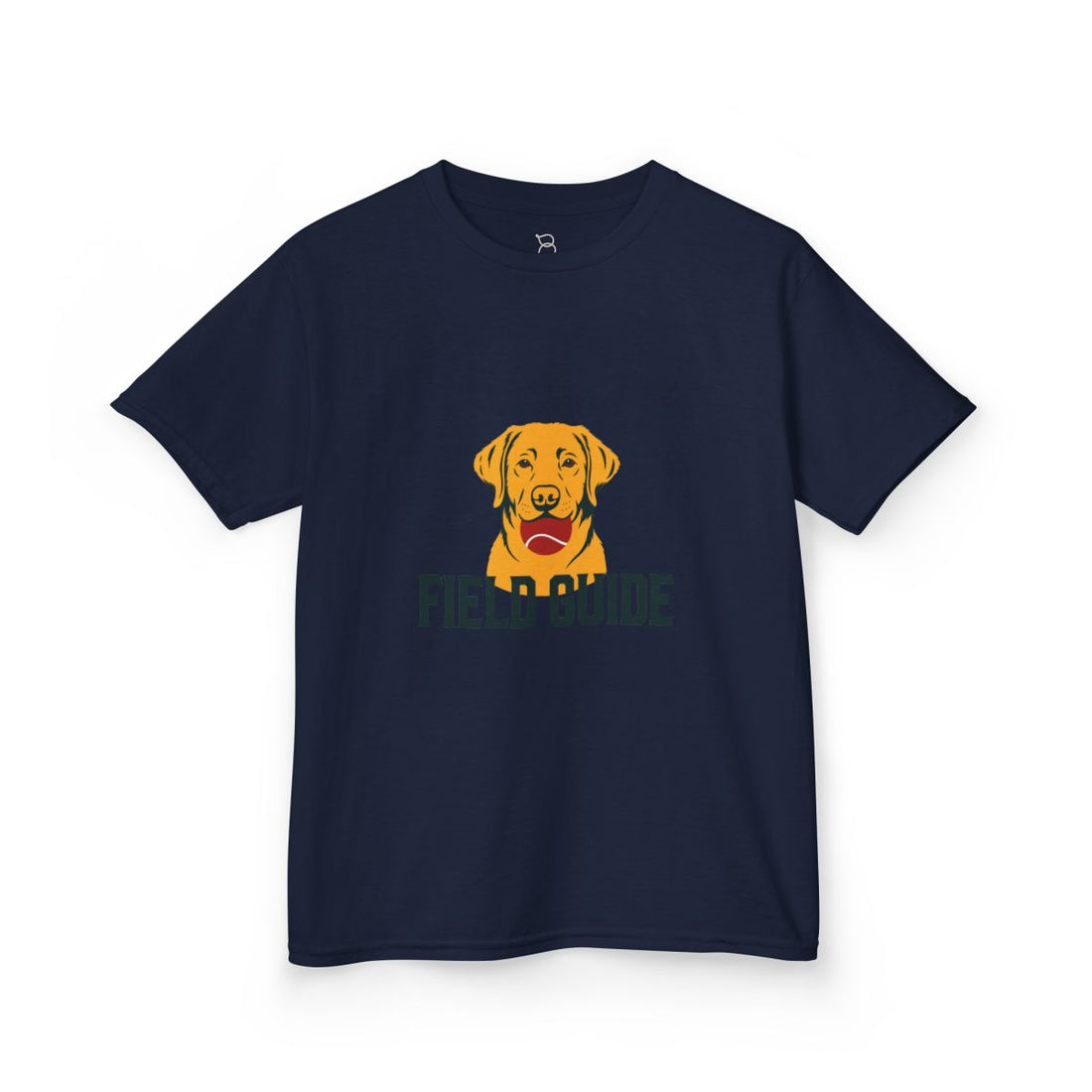 Navy — Front | Labrador Retriever Field Guide Kids Tee