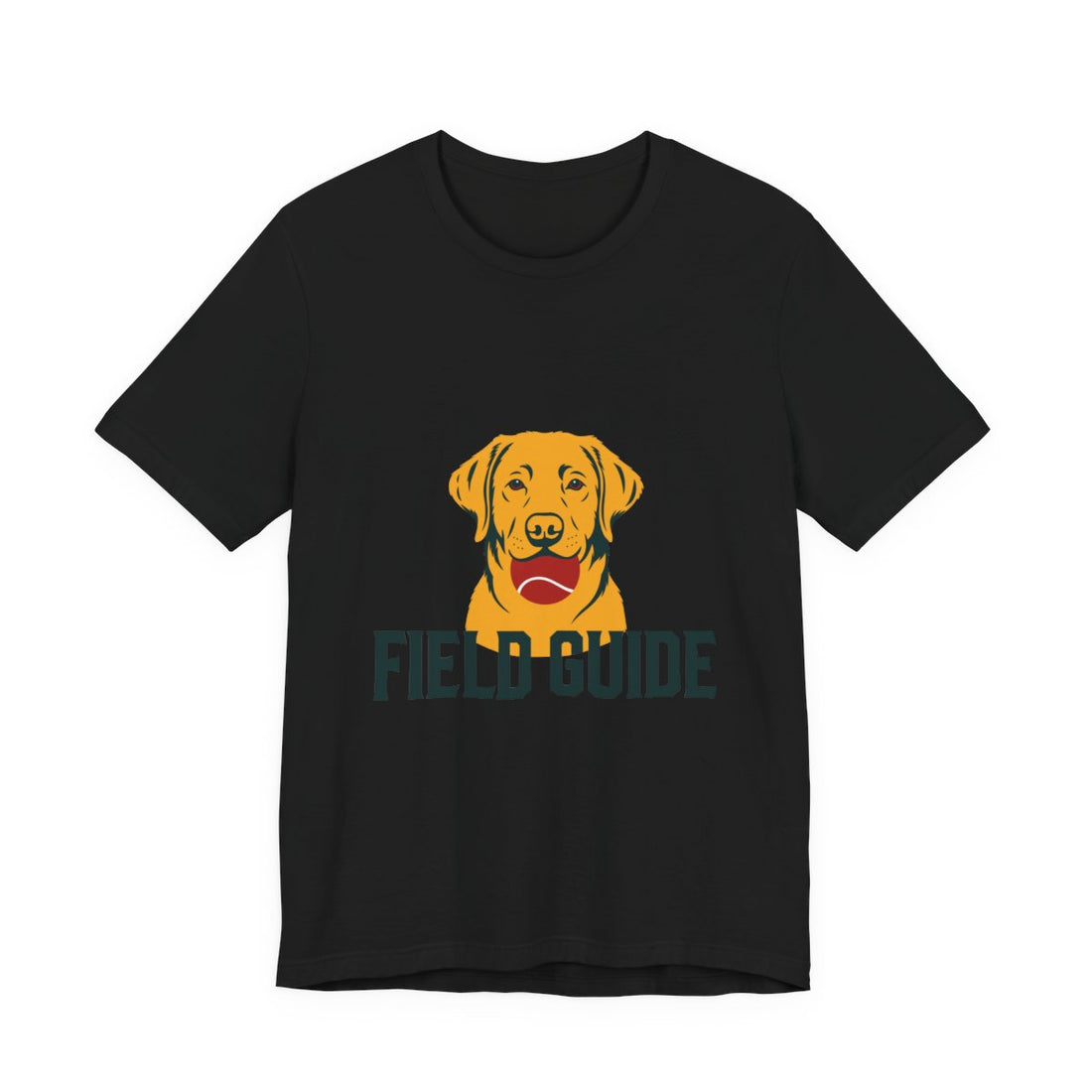 Black — Front | Labrador Retriever "Field Guide" Men's Tee