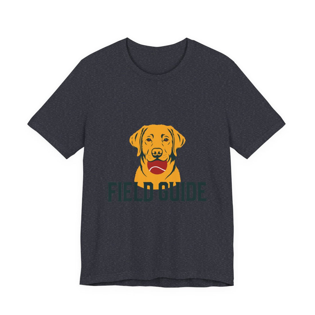 Heather Navy — Front | Labrador Retriever "Field Guide" Men's Tee