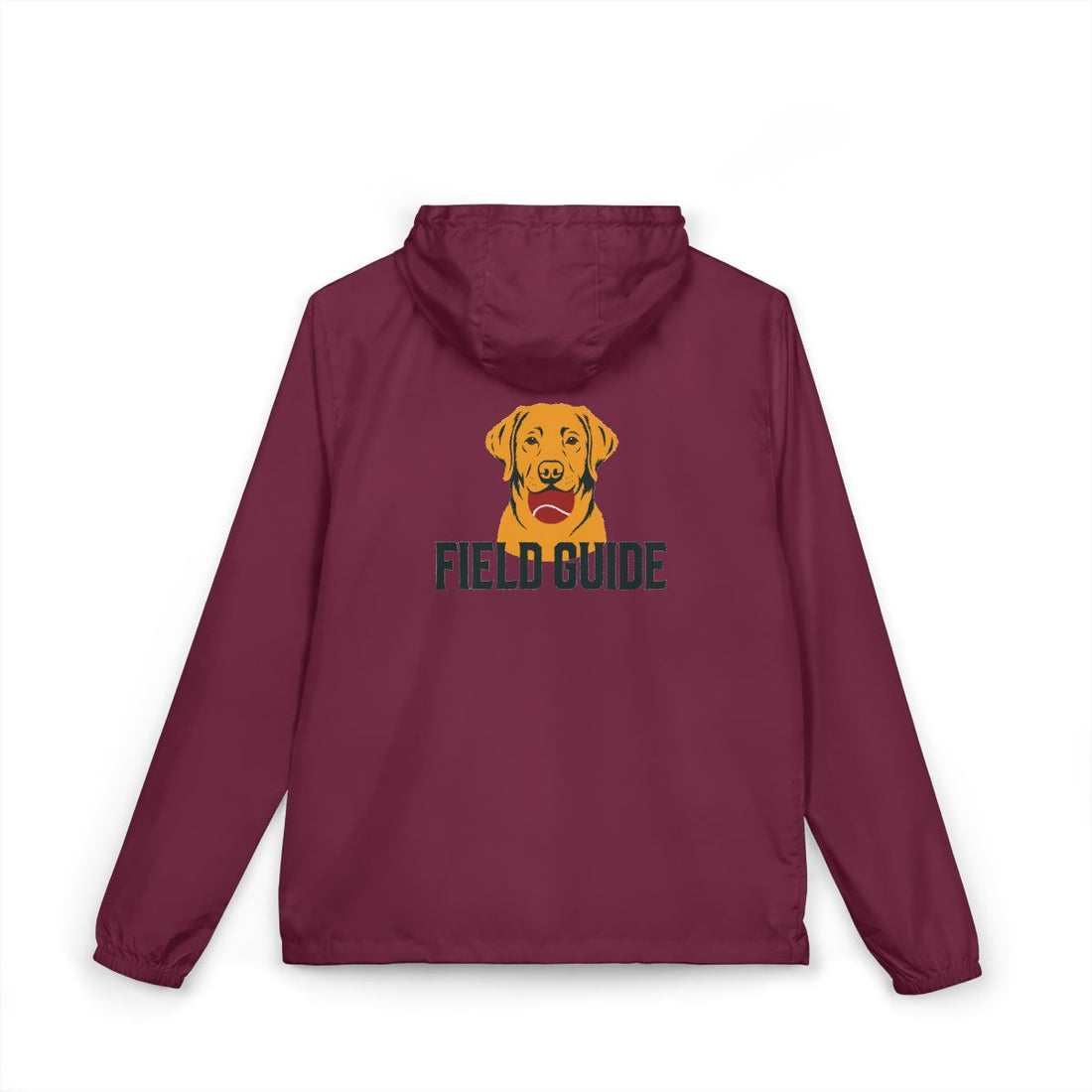 Maroon — Back | Labrador Retriever Field Guide Windbreaker