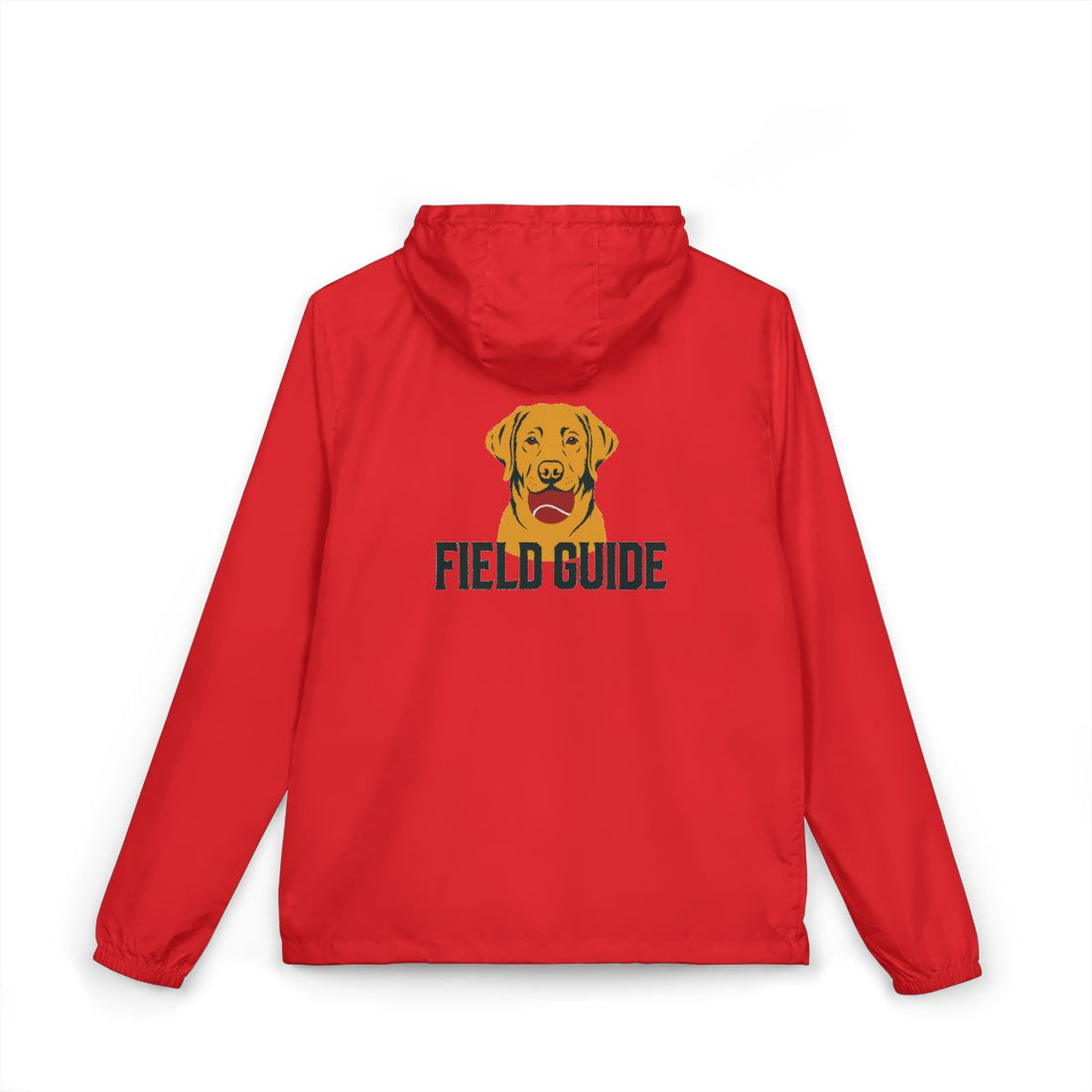 Red — Back | Labrador Retriever Field Guide Windbreaker