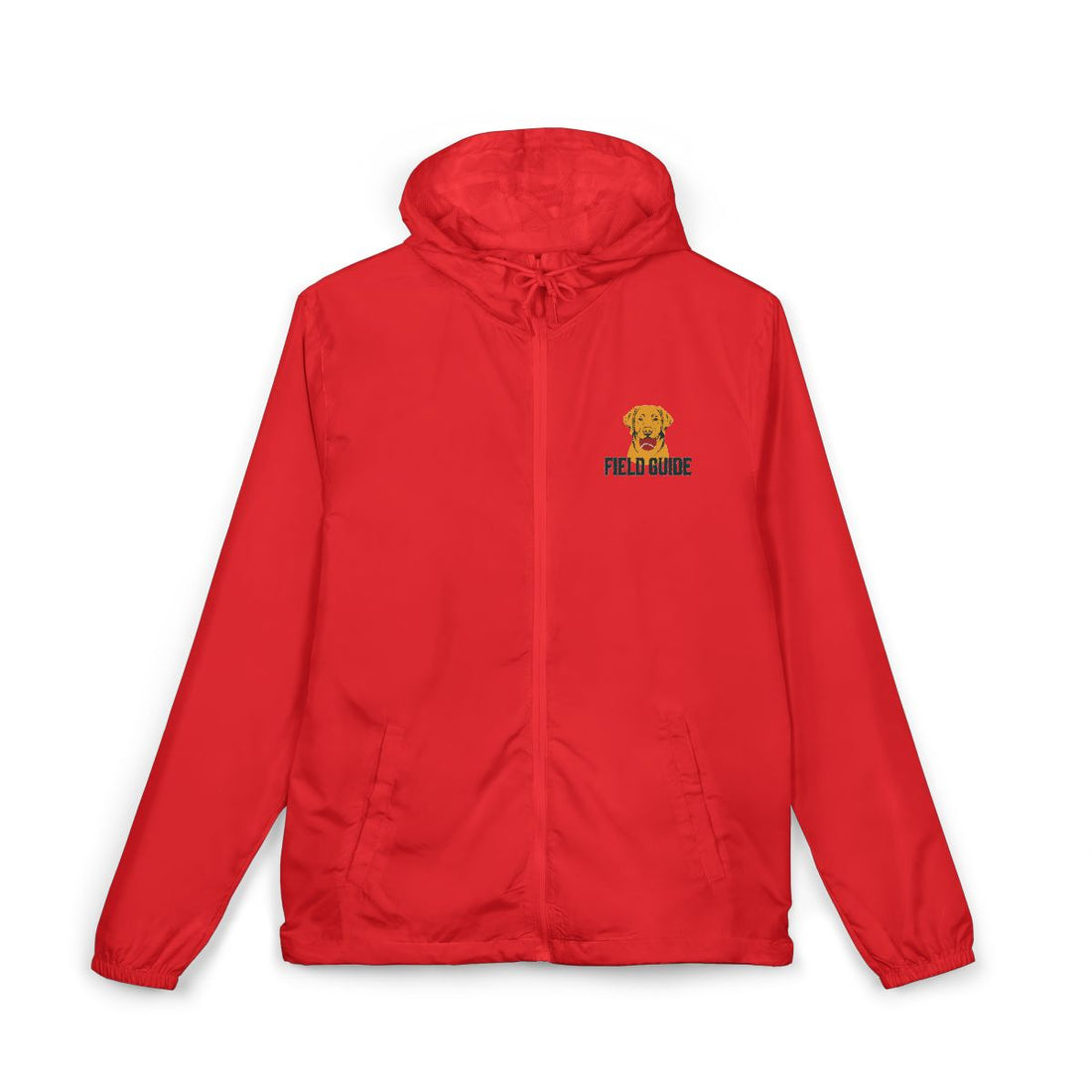 Red — Front | Labrador Retriever Field Guide Windbreaker