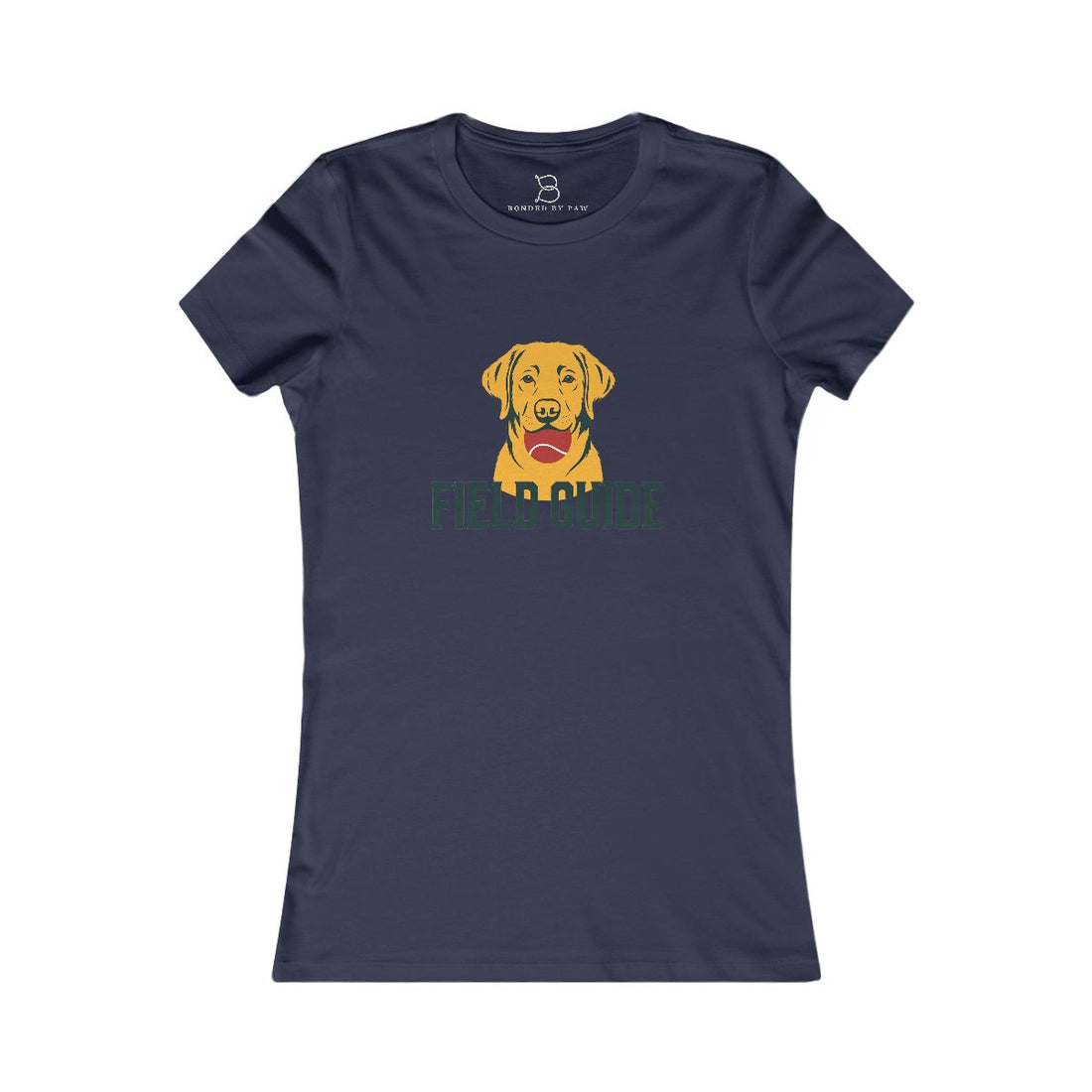 Navy — Front | Labrador Retriever Field Guide Women's Tee