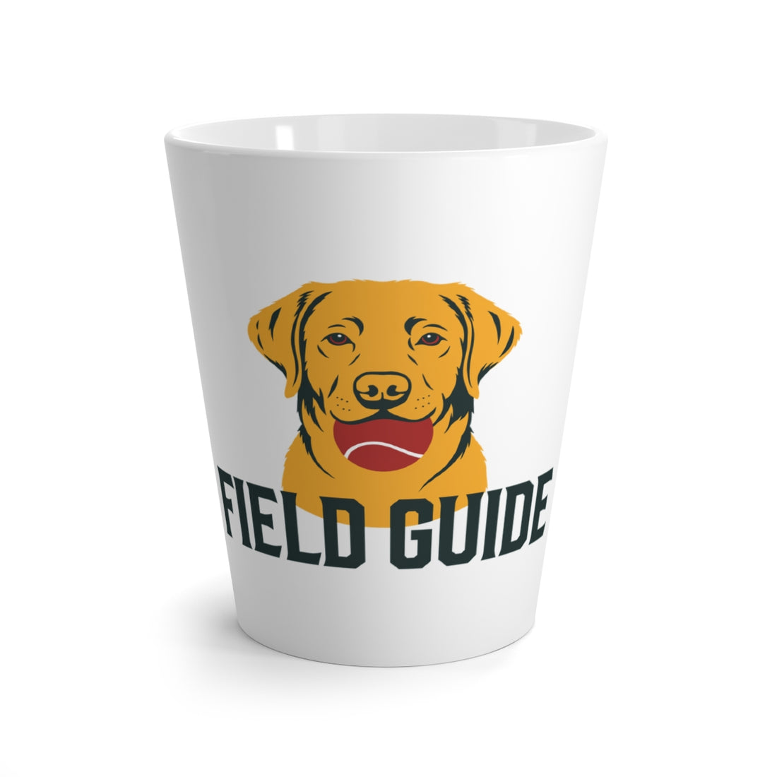 Front | Labrador Retriever Latte Mug — The Optimist's Field Guide