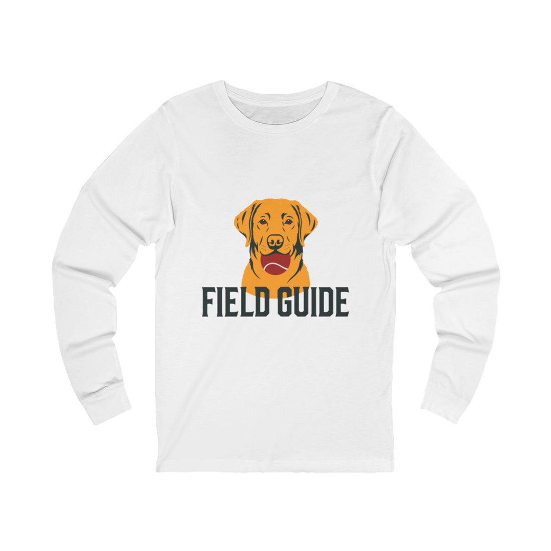 White — Front | Labrador Retriever Long Sleeve Tee | Field Guide