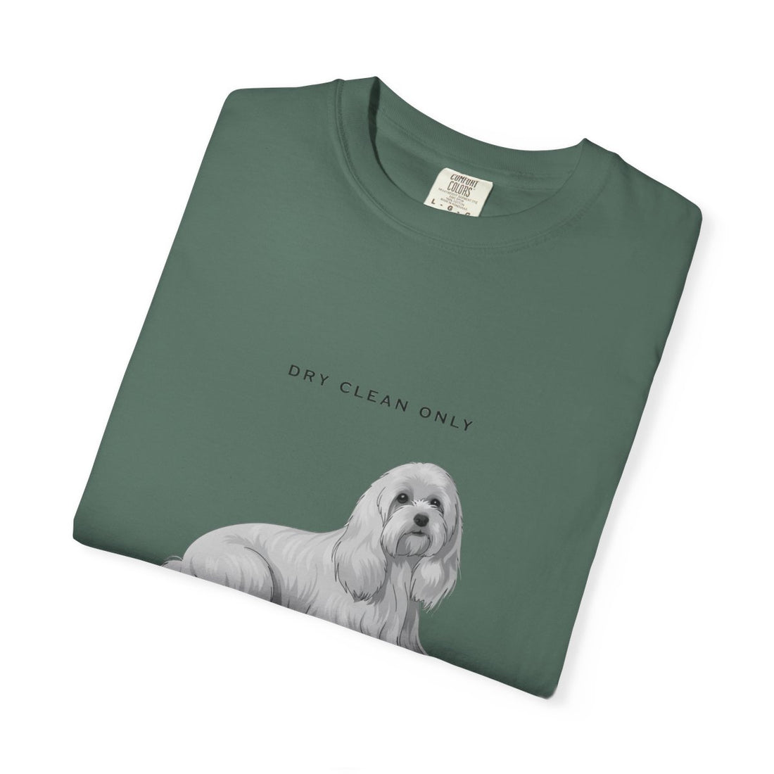 Blue Spruce — Folded | Maltese 'Dry Clean Only' Garment-Dyed Tee