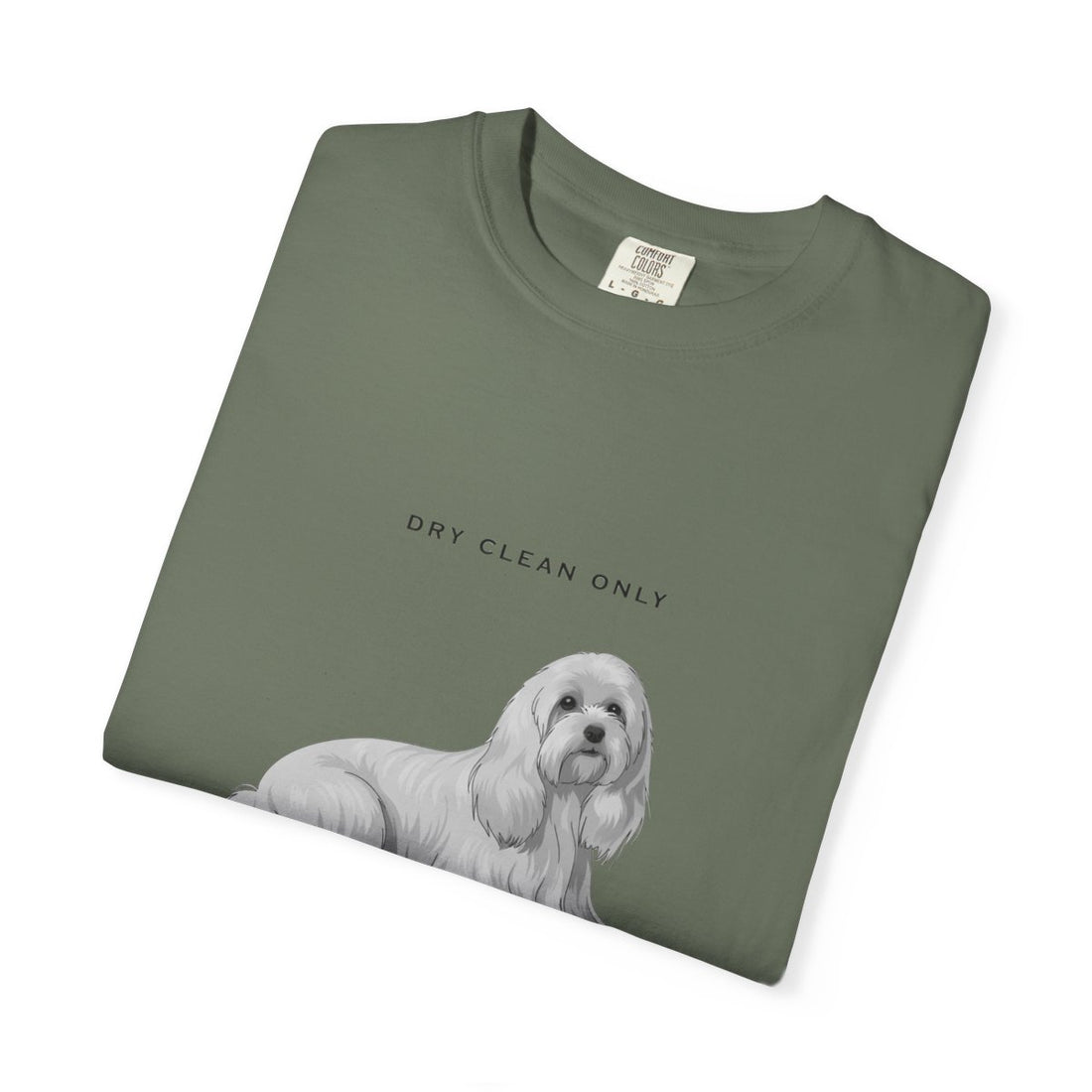 Moss — Folded | Maltese 'Dry Clean Only' Garment-Dyed Tee