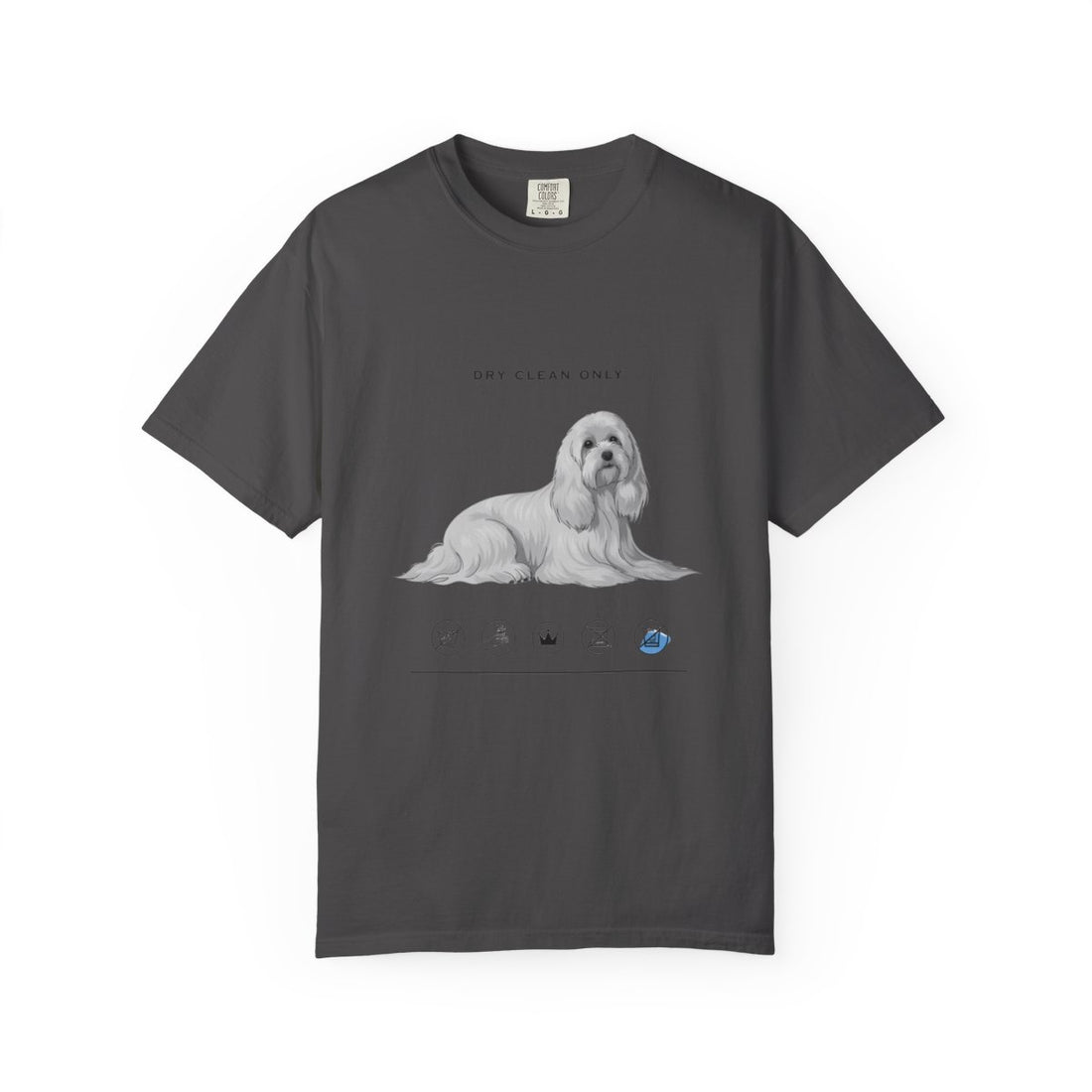 Graphite — Front | Maltese 'Dry Clean Only' Garment-Dyed Tee