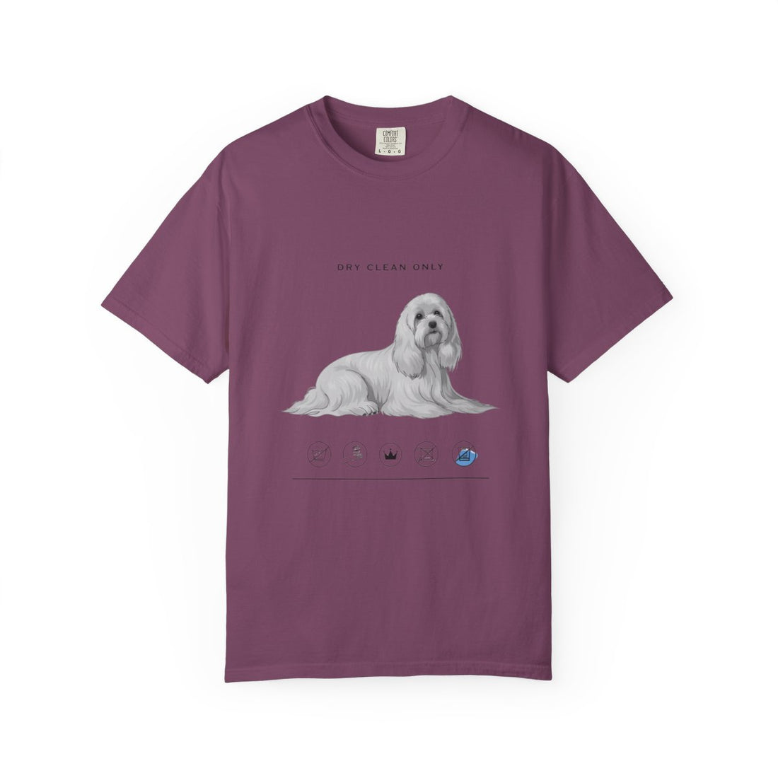 Berry — Front | Maltese 'Dry Clean Only' Garment-Dyed Tee