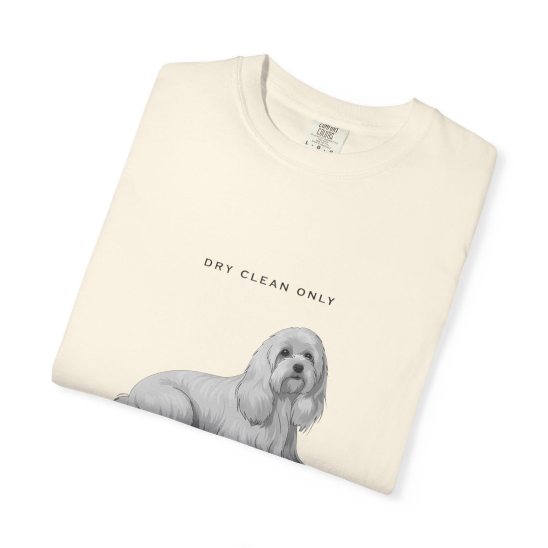 Ivory — Folded | Maltese 'Dry Clean Only' Garment-Dyed Tee